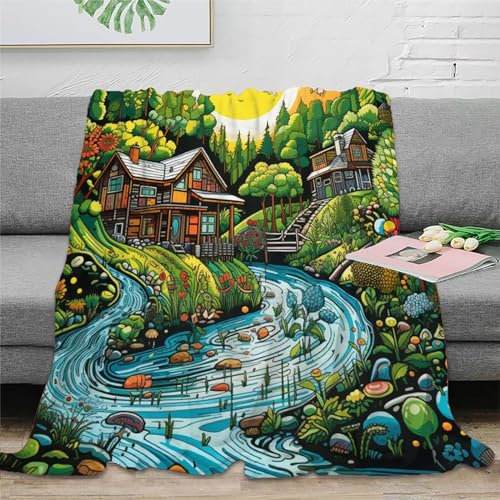 Paradies Flannel Blankets 3D Print Blanket Fluffy Throw Blankets Blanket for Sofa Bed Blanket for Bed Warm Blankets for Autumn Winter Gifts Für Kinder Teenager Erwachse 60x80inch(150x200cm)
