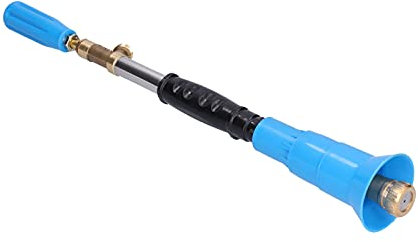 Qukaim Pulverizador de insecticida de alta presión, atomizador agrícola para insecticidas, rosca macho G1/2, largo alcance ajustable, de mano, azul