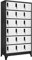 Bulliing Schließfachschrank Anthrazit und Weiß 90x40x180 cm Stahl Spind Schrank SchließFachschrank AufbewahrungsschräNke Stahlschrank