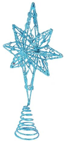 BCOATH Weihnachtsbaumspitze Aus Metall Stern Festliche Anis-Stern-Dekoration Für Zuhause Party 16 X 30 cm