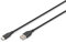 DIGITUS Cable de conexión USB 2.0-0,5 m - USB-A a USB-C - Funda de silicona flexible con protección contra dobleces - Hasta 480 Mbit/s - Cable con Plug & Play - Negro