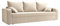 Vente-unique-Sofa 3-Sitzer mit Schlaffunktion - Stoff - Beige - ONABIA