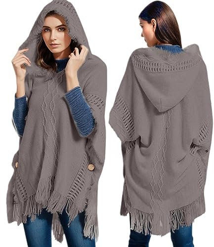 Kwatieh Abendkleid Winter Damen Damen Schal Lang Winter Schal Mit äRmeln Strick Schal Gruen Blau Lot 83 Schal Weihnachtsgeschenke MüTze Loop Set Damen Schlaufenschal Damen