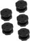 Cabilock 5 Ensembles Bouton D'autocuiseur Porte Cocotte Minute Couvercles De Bocaux Poêle Poignée Marmite À Vapeur Marmite À Pression Pot Nobs Titulaire Black Plastique 2 Pièces * 5