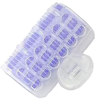 XPJYUA Haarwalzen 3Pcs Haar Rollen Bang Roll Curler Haar Curler Kunststoff Selbst-Klebe Haar Curling Friseur Werkzeug Mädchen Schönheit Styling Werkzeug(Purple 3pcs)