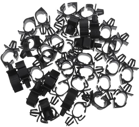 BESTYASH 50 Stück Kabelhalter Clip für Auto Kabelbaum Clips Kabelmanagement für Drähte Installieren Schwarz Universell Einsetzbar