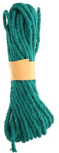 NOLITOY Naturfarbene Sisal-kratzbaum-Schnur Langlebige Ersatzrolle Natürliches Hanfseil für Katzenkratzbaum DIY-Material Reißfest Vielseitig für Möbel und Garten Tiefgrün