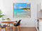 Pegatinas 3D Vinilo ventana Varias Medidas 115x100cm | Adhesivo Incluido | Decoración Habitación | Playa, Del Caribe con Palmeras | Multicolor | Diseño Elegante
