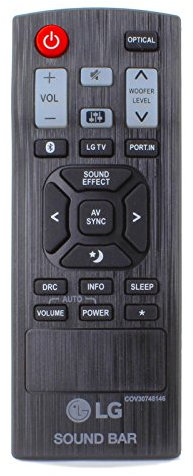 Remote Control for LG LAS350B 2.1 Ch 120W Soundbar with Wired Subwoofer