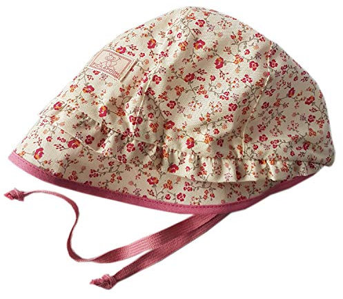 PICKAPOOH Mädchen Mütze Emma Bio-Baumwolle, Blume Natur, Gr. 48