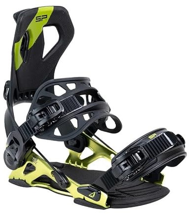 BEXTREME Snowboard Bindungen Automatic SP Core Farbe Lime XL 44-46 EU / 10-12 US für Herren. Bindung Snow Flow Type Freestyle Freeride Step On Größe