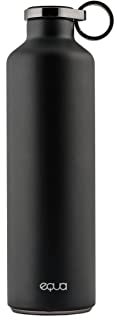 EQUA Smart Trinkflasche – 23 oz – Bluetooth Verbindung mit App und Lichtsignal Erinnerungen – Doppelwandige Vakuum-Isolierflasche aus Edelstahl - Metalldeckel, grey, MT 16