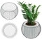 KADAX Pot à gabion en acier galvanisé résistant aux intempéries - Panier à plantes minimaliste en fil métallique - Pot stable (diamètre 65 cm)