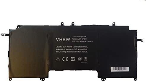 vhbw Akku Ersatz für Sony VGP-BPS41 für Notebook (3140mAh, 11,25V, Li-Ion)