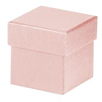 Rössler Geschenkbox mit Deckel | Box mit Deckel | Geschenkbox Geburtstag | Karton mit Deckel | Geschenk Box | Geschenkkarton mit Deckel | Maße: 65x65x65mm | Farbe: Rosa | Powder