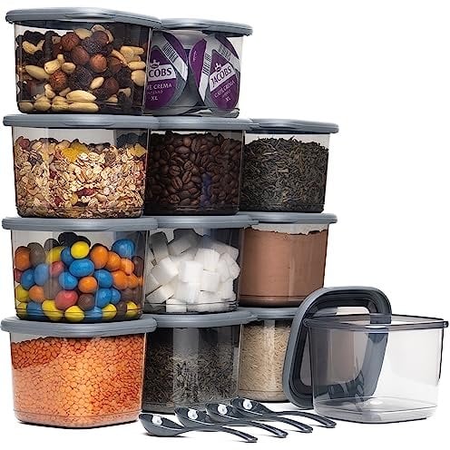 Viwares Vorratsdosen mit Deckel Luftdicht, 12er Vorratsbehälter Set BPA-Frei, Vorratsdose zur Müsli Mehl Aufbewahrung Küche, Praktische Organizer Küche, Frischhaltedosen für Lebensmittelaufbewahrung
