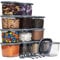 Viwares Vorratsdosen mit Deckel Luftdicht, 12er Vorratsbehälter Set BPA-Frei, Vorratsdose zur Müsli Mehl Aufbewahrung Küche, Praktische Organizer Küche, Frischhaltedosen für Lebensmittelaufbewahrung