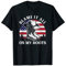 Blame it All On My Roots Vintage Cowboyhut USA Flagge T-Shirt