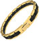 Holzwerk Natur Holz Armband für Damen und Herren Holzarmband Herrenarmband Damenarmband Schwarz Gold Einstellbar inkl. Aufbewahrungsbox