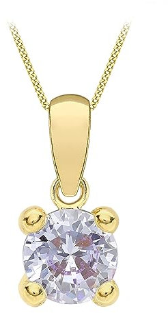 Amazon Essentials Halskette mit Anhänger aus 9-karätigem Gold, Geburtsstein für Juni (ehemals Amazon Collection)