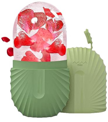 Joyeee Ice Roller, Facial Eisroller Augeneismassage Gesichtsbehandlung Schönheit Hautpflege Eiskompresse Schrumpft Poren, Anti-Falten, reduziert Schwellungen, verbessert die Hautelastizität, Grün