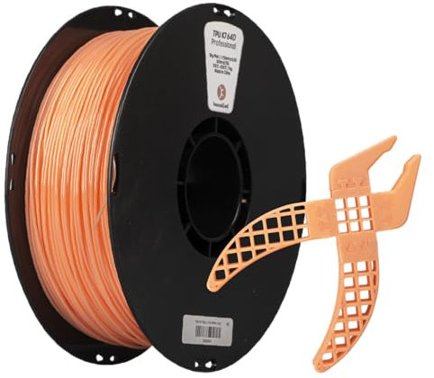 kexcelled TPU 64D Filament 1,75mm, Hohe Härte und Verschleißfestigkeit, 1kg Rolle, Gute Schichtbindung, 3D Druckermaterial, Errötendes Rosa