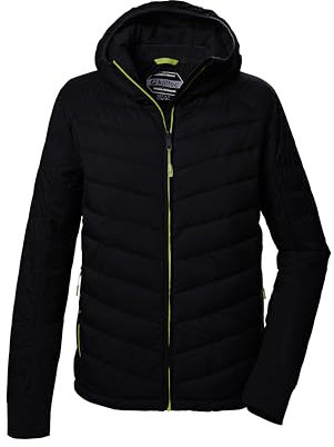 killtec Herren Skijacke/Funktionsjacke in Daunenoptik mit Kapuze und Schneefang KOW 13 MN QLTD JCKT, schwarz, M, 41921-000