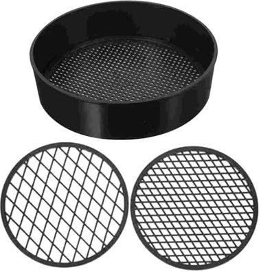 Milageto Setacci per Il Terreno Setaccio a Rete Rete Intercambiabile Leggero e Durevole Utensili manuali Accessorio Setaccio da Giardinaggio Vaschette