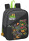 safta Ninja Turtles - Kinderrucksack, Kinderrucksack, Schulrucksack, anpassbar an Trolley, ideal für den Kindergarten, bequem und vielseitig, Qualität und Widerstandsfähigkeit, 22 x 10 x 27 cm, Grau