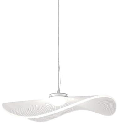BSJORA Nordic Modern Flying Saucer Chandelier Acrylic Hanging Ceiling Lamp High -Temperature Paint Hand -Polished Suspension Lights Retro Loft Living Room 1 Light Pendant Light