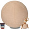 WTZHHK Sitzball Abdeckung 65cmØ/55cmØ, Schutzhülle Für Gymnastikball, Yoga Ball Abdeckung,Balance Ball Abdeckung, Für Schwangerschaft, Fitness, Yoga (Kein Gymnastikball) (Color : Beige, Size : 65CM)