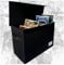 Swanky Nerd Comic Book Storage Box, Holds up to 150 Comics, Flip-Top, Water Resistant, Cloth Covered, Divider Section, Sturdy, Decorative.