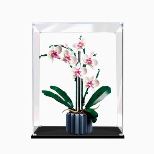 Acrylic Display box for Lego 10311 Orchids model, Transparent Dustproof Display Box, Storage Box, Compatible with Lego 10311 Model (model not included) (2mm)