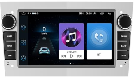 Dynavsal Android Autoradio mit GPS-Navigation Carplay Auto Radio für Opel Meriva X03/Opel Vivaro A Kasten X83/Opel Tigra/Combo Tour/Corsa C Kasten/Corsa D X01 S07/Opel Signum Z03/Opel Astra H Caravan
