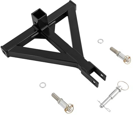 Dreipunkt Anhängerkupplung Adapter, 2 Euroaufnahme Schlepper Anhängerkupplung Rasentraktoren mit 3 Kupplungsstifte, Schlepper Adapter Dreipunktaufnahme Traktor Zubehör für Anhänger & Bauernhofgeräte