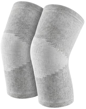 LifgWas Genouillère de Compression en Bambou, Manchon Genou Sport Antidérapant et Respirant, Soutien Articulaire pour Arthrose, Homme et Femme, pour Course à Pied, Fitness, Yoga