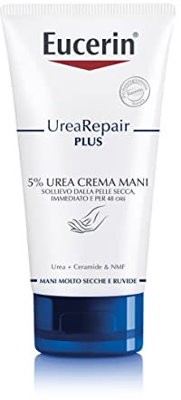 Eucerin Urea Repair Regenerierende Handcreme 5% 30 ml, reparierende und feuchtigkeitsspendende Handcreme 48h, Formel mit 5% Harnstoff und Ceramiden für sofortige Linderung trockener und rissiger Haut
