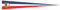 U24 Langwimpel Schleswig - Holstein mit Wappen Fahne Flagge Wimpel 200 x 40 cm Premiumqualität