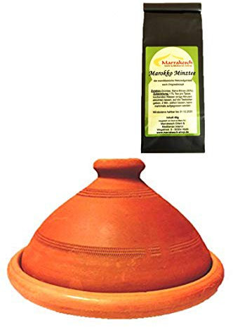 Set da pezzi, Original Tajine tagine + Marocco Minztee, Argilla, Ø 30cm