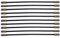 Cabelcon 10x 30cm Jumperkabel, Patchkabel, Verbindungskabel F-Stecker auf F-Stecker, FRNC schwarz 3fach geschirmt Koaxialkabel, wasserfest, UV beständig, FM-CXJ6-FM/CX3/B/0.3