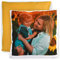 LOOXIS Personalisiertes Kissen mit Foto & Text Bedruckt, selbst gestalten – 40x40 cm, farbige Rückseite, Leinenhaptik – Geschenkidee Männer, Frauen, Jahrestag, Geburtstag, Einzug – Honiggelb
