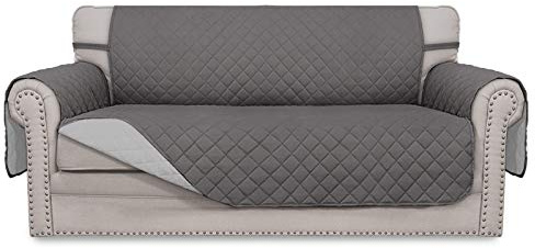 Easy-Going Sofa-Schonbezug, wendbar, Zweisitzer-Sofabezug, Couchbezug für 2 Kissen, Couch, Möbelschutz mit elastischen Bändern, für Haustiere, Kinder, Hund, Katze (übergroßes Zweisitzer,