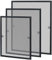 NAIZY Ventana mosquitera con marco de aluminio Marco de fijación para prevención de insectos No requiere taladrar ni atornillar 100x120cm, Antracita
