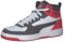 PUMA Unisex Rebound Joy Sneaker, White Asphalt High Risk Red, 44 EU
