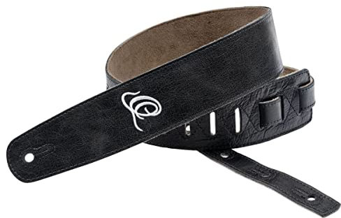 Ortega Guitars Gitarrengurt Länge Verstellbar - Akustik Gitarre / Bass, E-Gitarre, E-Bass - Suede Series - Wildleder, Ash (OSSU-10)