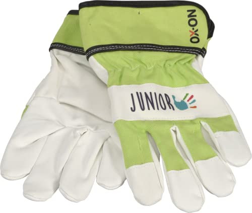 OX-ON HandschuhMan Kids Kinderhandschuhe Gartenhandschuhe Arbeitshandschuhe für Kinder (8-10 Jahre, Grün)