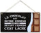 CARISPIBET Le chocolat enseignes décoratifs pour les amateurs de chocolat décorations amusantes pour votre maison décoration intérieure 15 x 30 cm