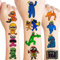 Temporäre Tattoo Set Kinder Tattoos,100+ pcs 4 Blätter Kinder tattoos Aufkleber Stickers für Geschenktüten Kindergeburtstag Mitgebsel Mädchen Jungen