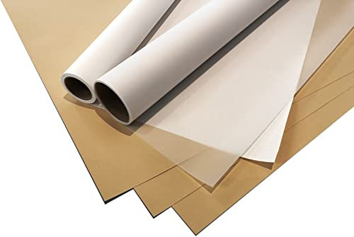 Schnittmusterpapier Komplettset – All-in-One | 3 Arten Spezialpapier: Schnittmusterpapier, Schablonenkarton & Hochtransparentpapier | Für Nähprojekte, Schnittmuster & Stoffübertragung