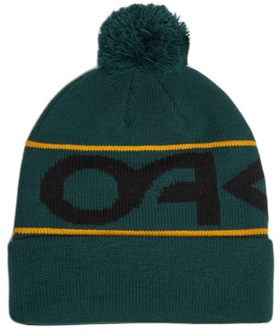 Oakley Unisex-Erwachsene Fabrik Manschette Beanie-Mütze, Hunter Green/Amber Yellow, Einheitsgre